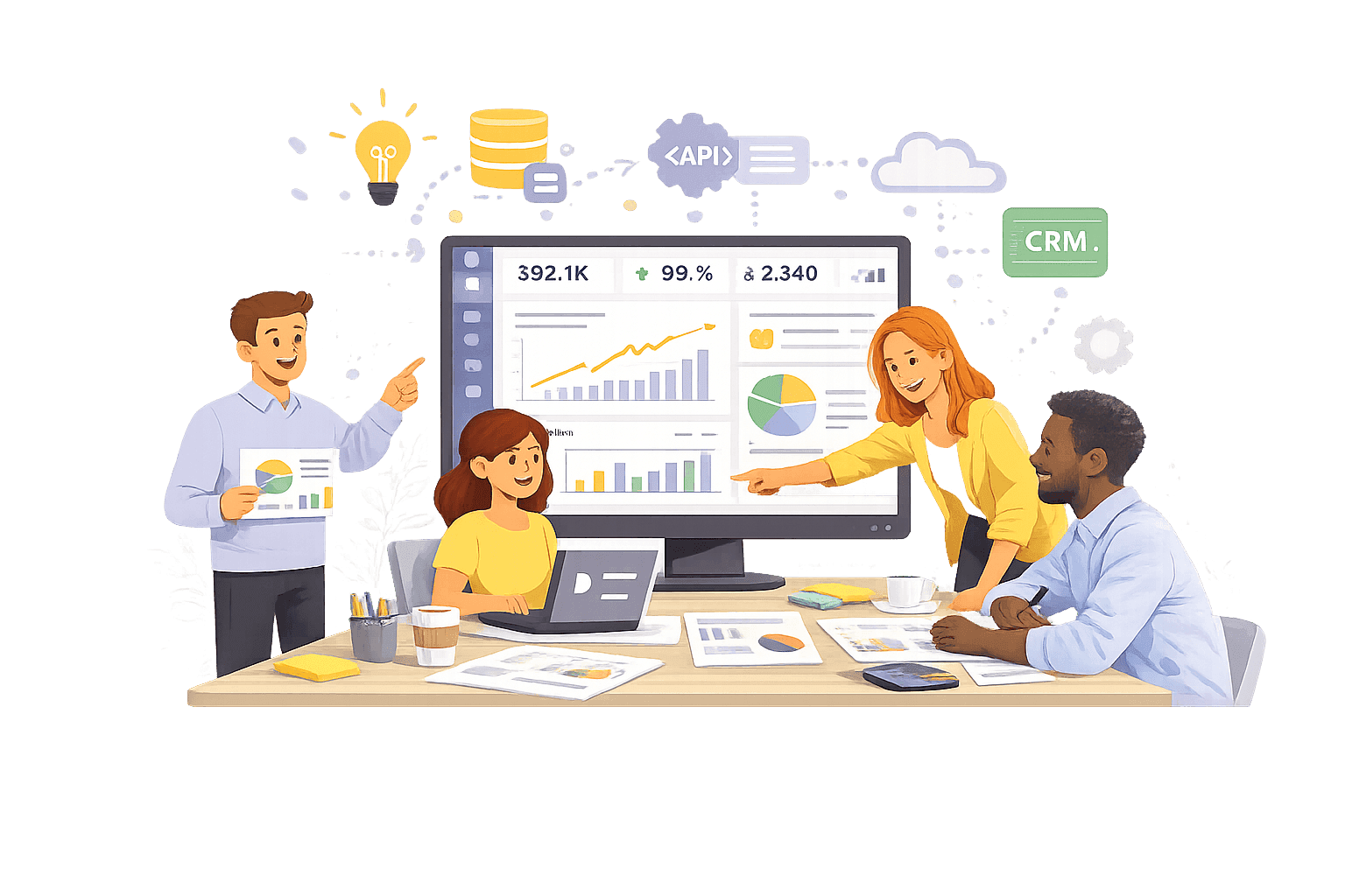 Business dashboard development